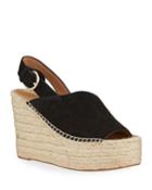 Andela Perforated Suede Espadrille