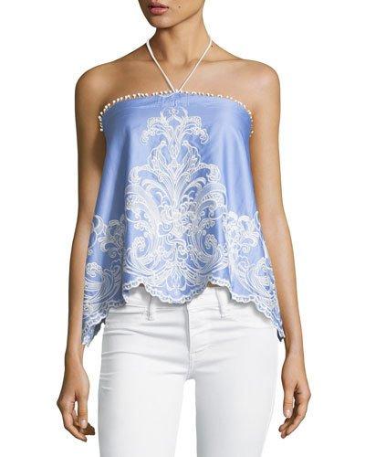 Marybell Embroidered Halter Top