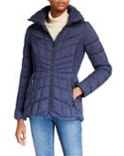 Packable Jacket With Gunmetal Trim