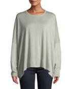 Round-neck Long-sleeve Silk Knit