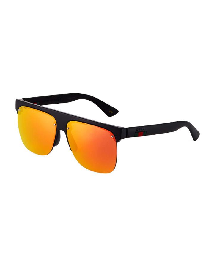 Rimless Brow-line Acetate