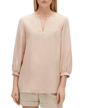 Gaia Signore Stripe V-neck 3/4-sleeve