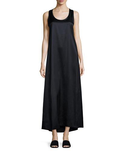 Long Racerback Tank Dress, Navy