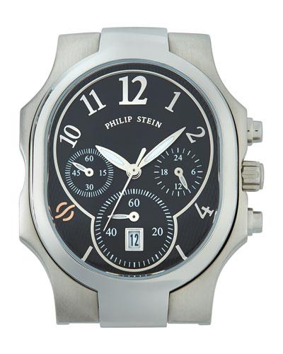 Classic Chronograph Watch Head, Black