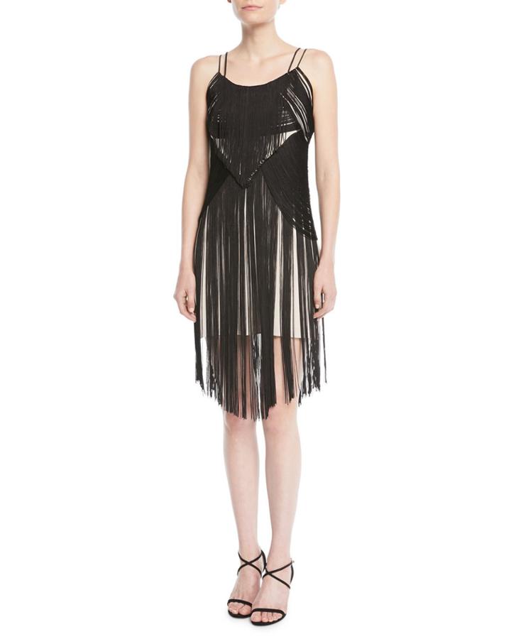 Lawless Spaghetti-strap Fringe Dress