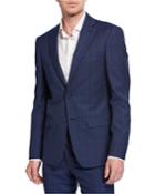 Men's Slim-fit Micro Check Wool