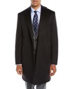 Men's Solid Cashmere Top Coat