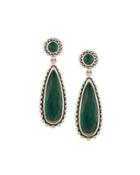 Maya Malachite Doublet Drop Earrings