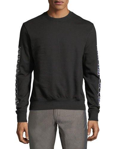 Meace Embroidered-sleeve Pullover