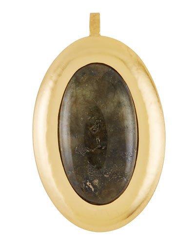 Baby Crush 24k Gold-dipped Labradorite Pendant