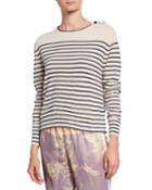 Striped Crewneck Virgin Wool