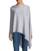 Cashmere Fringed-hem Poncho