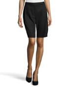 Pleated Wool-knit Bermuda