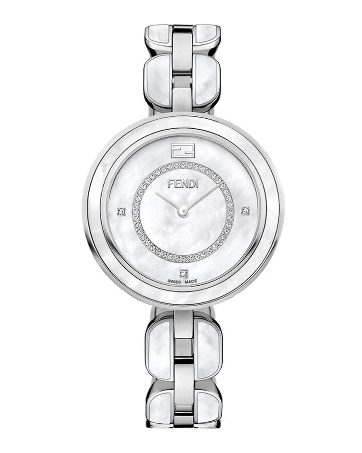My Way 36mm Bracelet Watch W/ Diamonds & Mother-of-pearl