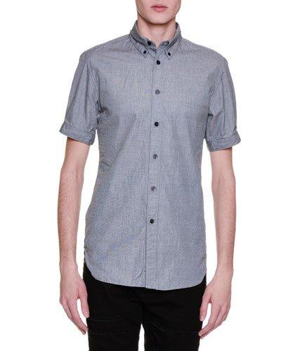 Chambray Short-sleeve Woven