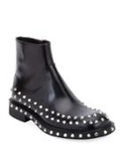 Men's Side-zip Studded Ankle Boots