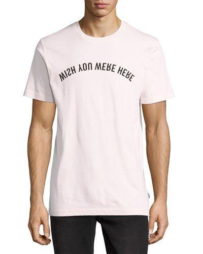 Max Mirrored-graphic Tee, Cradle Pink