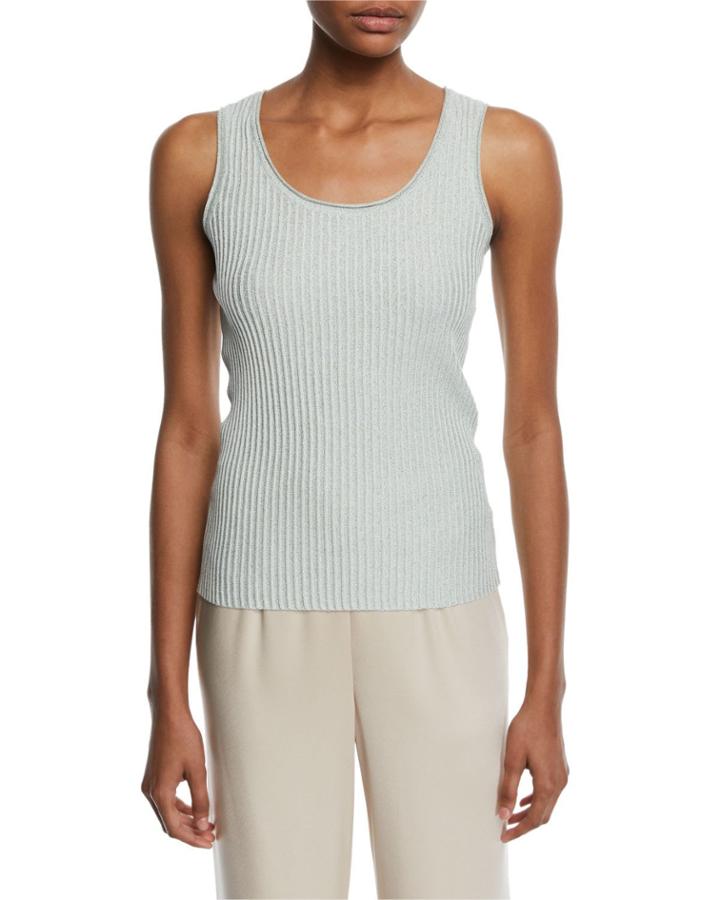 Aria Scoop-neck Ribbed