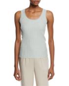 Aria Scoop-neck Ribbed