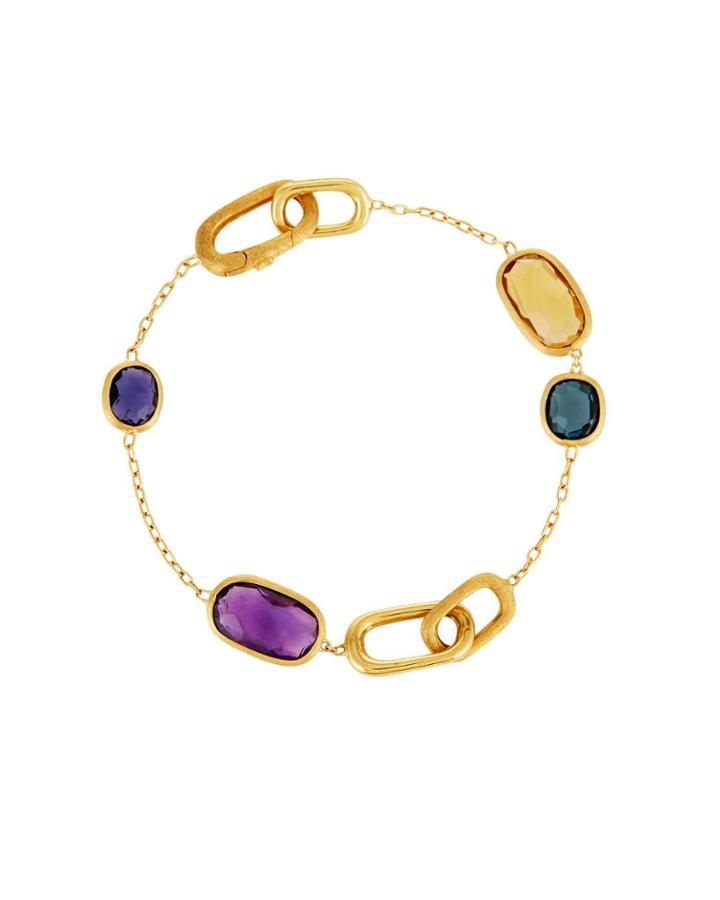 Murano Mixed Stone Chain Bra