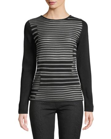 Crew-neck Long-sleeve