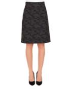 A-line Check Cashmere Fleece Knee-length