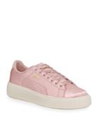 Basket Satin Low-top Platform