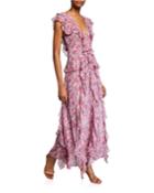 Lavinia Floral-print Ruffle