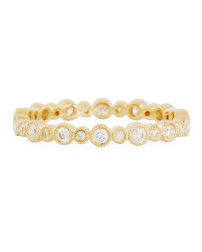 18k Yellow Gold Diamond Eternity Band, 0.36tcw,