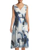 V-neck Tie-shoulder Dress