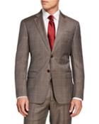 Men's G-line Windowpane Wool Two-piece