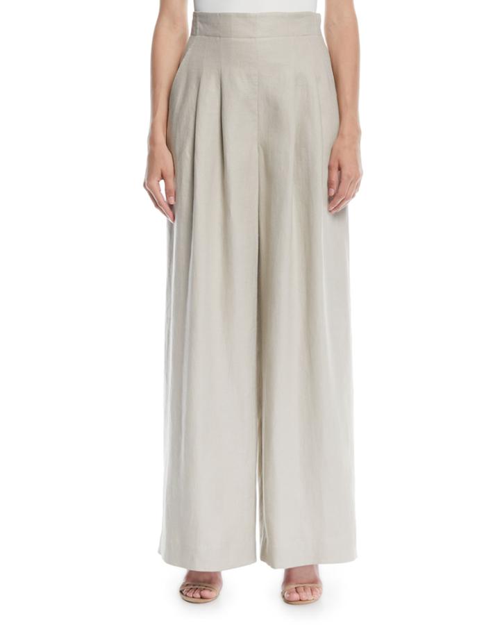 Ludlow Wide-leg Twill Pants