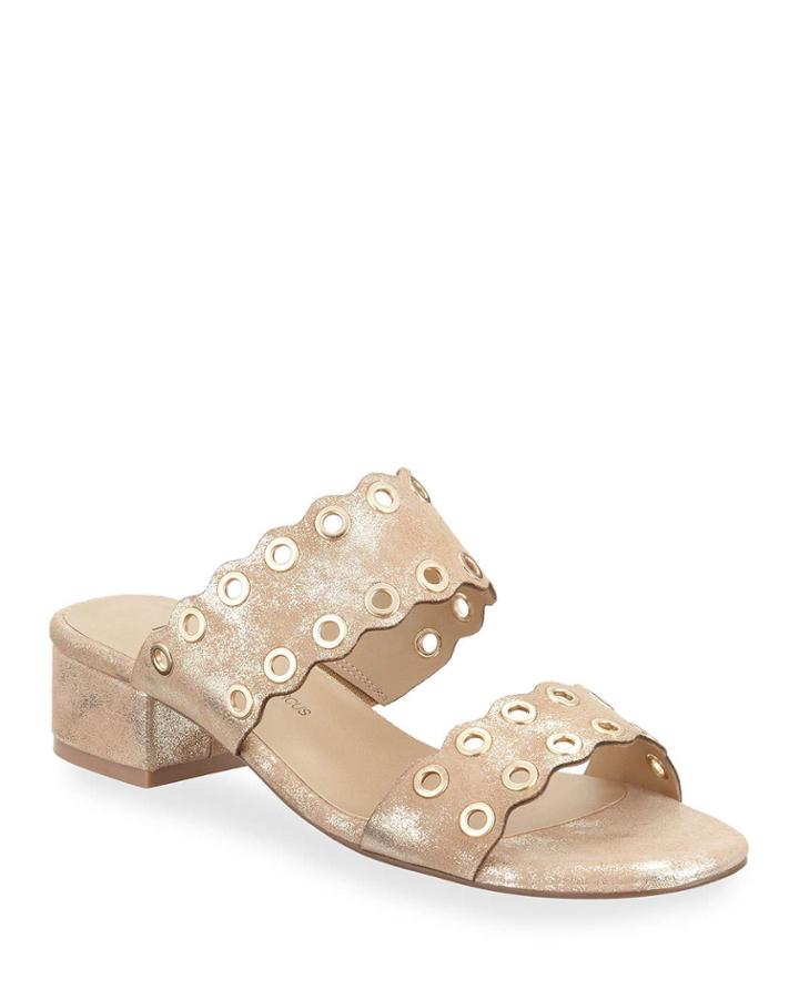 Hopser Metallic Suede Grommet