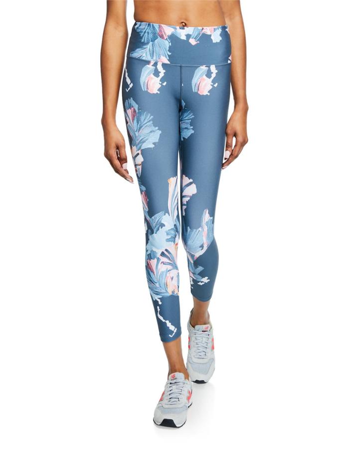 Printed High-waist Cropped