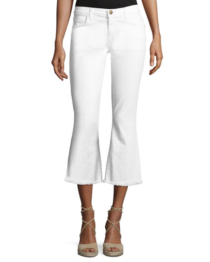 The Cropped Flip Flop Jeans, White