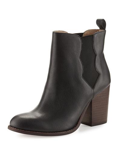 Magnolia Leather Chelsea Boot, Black
