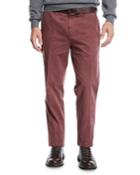 Men's Cotton Flat-front Pants