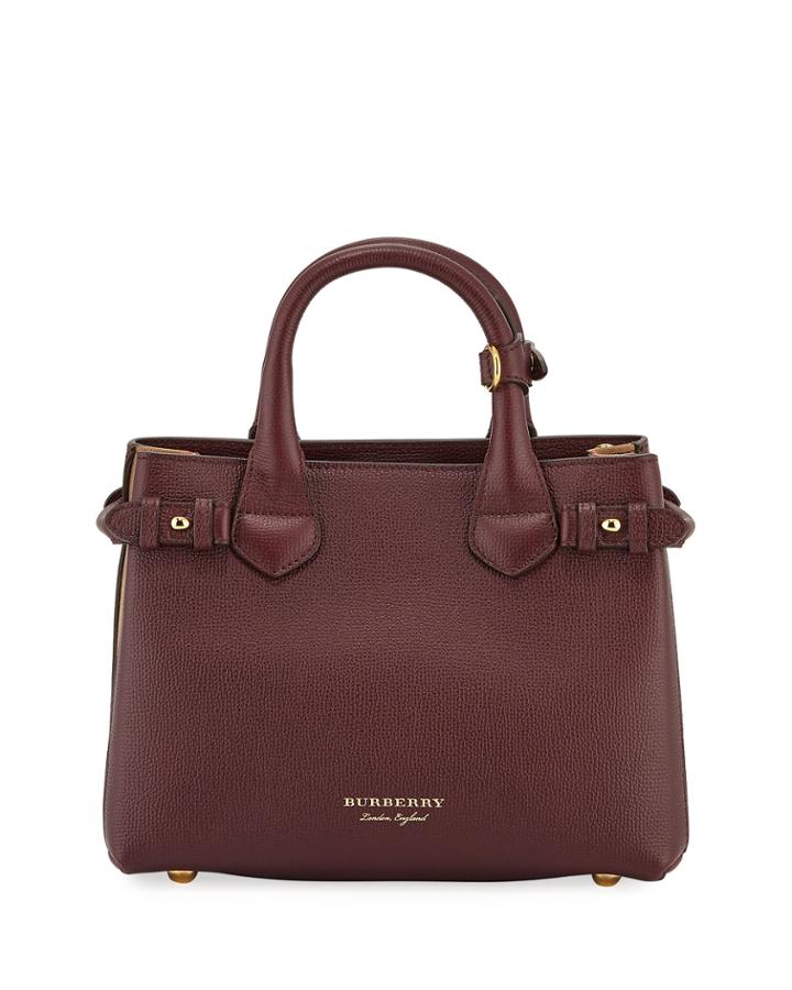 Banner Small Derby Leather Tote Bag