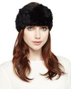 Rabbit Fur Headband, Black