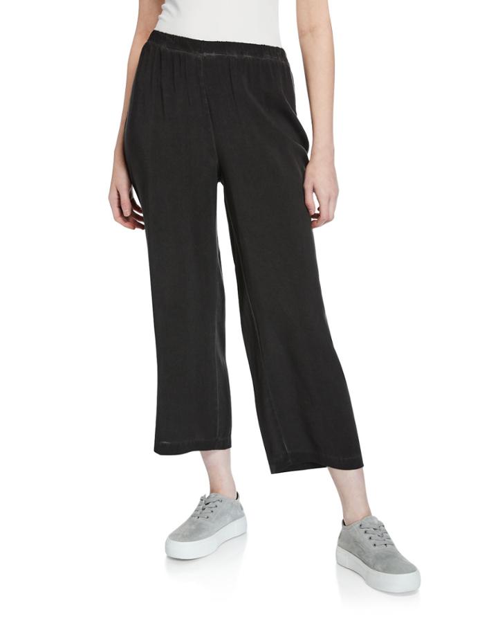 Vintage Wash Straight-leg Cropped