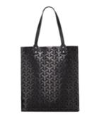 Y Pattern Geometric Tiled Shopper Tote Bag