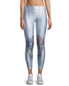 Long Rhinestone-denim Print Performance