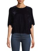 Andi Velvet Crewneck Top