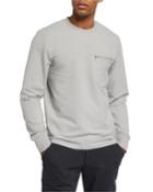 Men's Modern Classic Sweatshirt W/ Exposed Zip