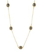 Gurhan Lace Mixed-metal Ball-station Necklace, 38, Women's,