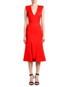 Sleeveless Grain De Poudre Dress
