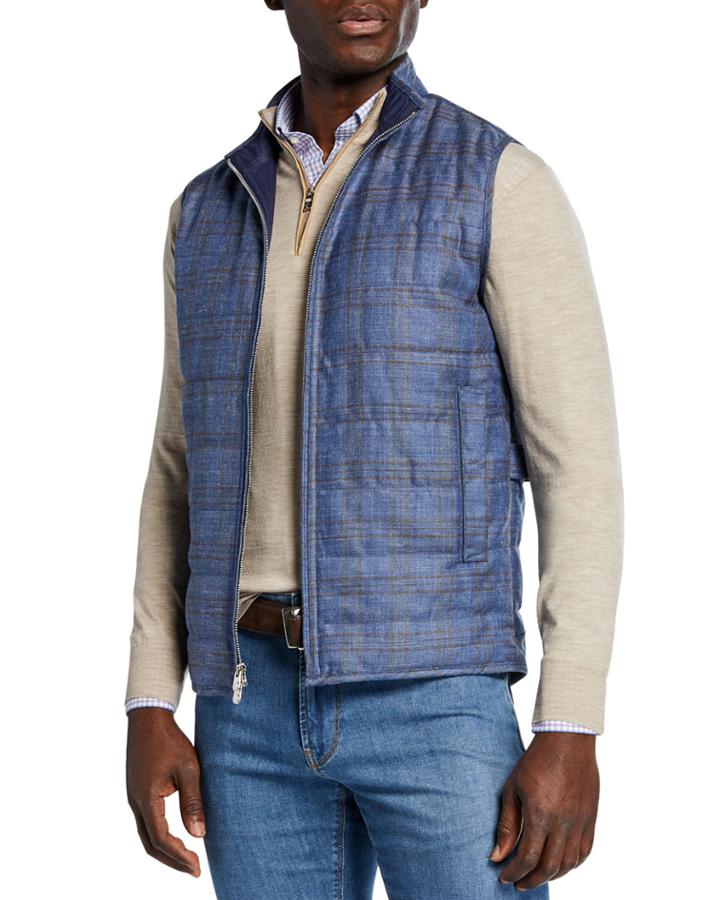 Men's Springtime Countryside Plaid Vest