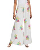 Jimmie Dotted Floral-print Wide-leg Pants