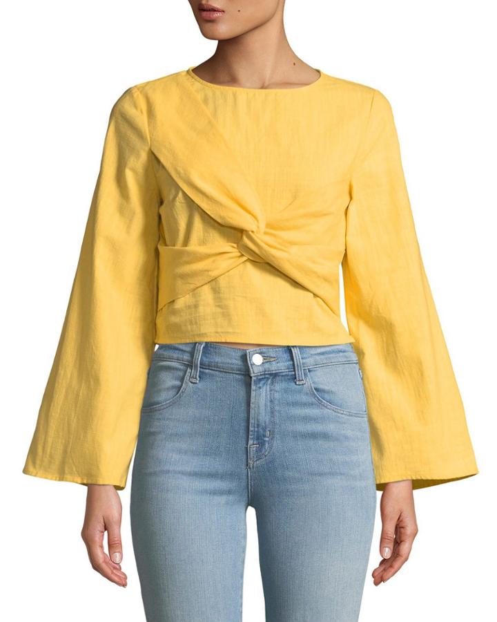Marilyn Satin Bow Blouse