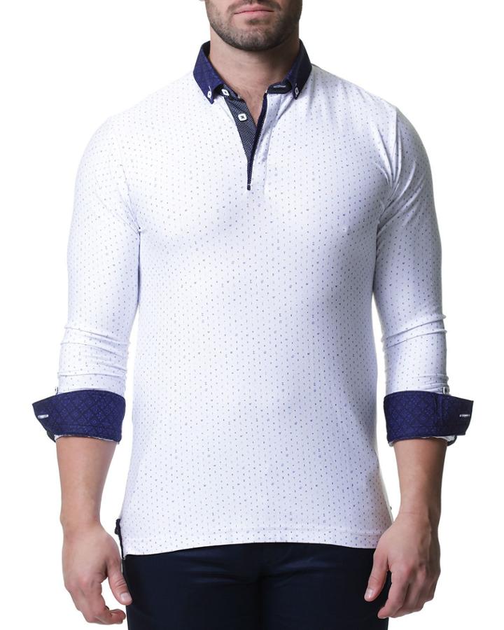 Men's Newton Math Print Polo